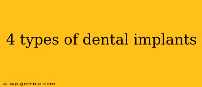 4 types of dental implants