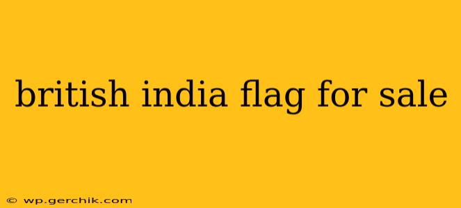 british india flag for sale