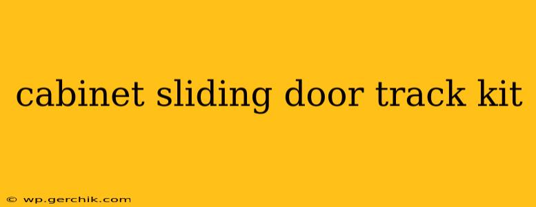 cabinet sliding door track kit
