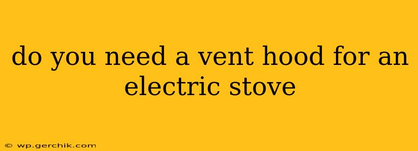 do you need a vent hood for an electric stove