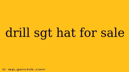 drill sgt hat for sale