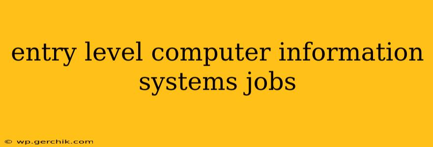 entry level computer information systems jobs