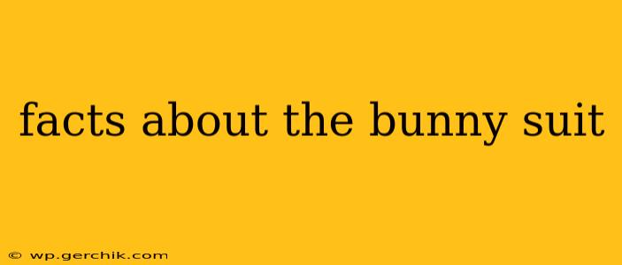 facts about the bunny suit