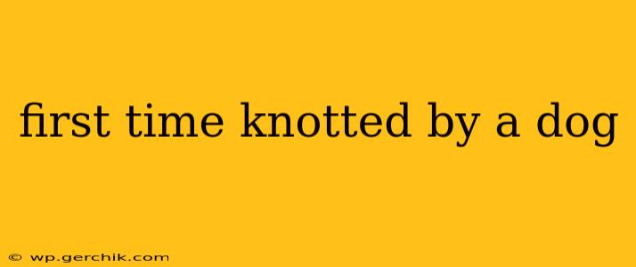 first time knotted by a dog