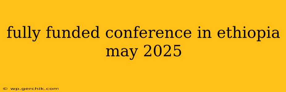 fully funded conference in ethiopia may 2025