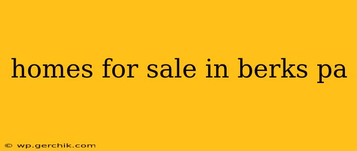 homes for sale in berks pa