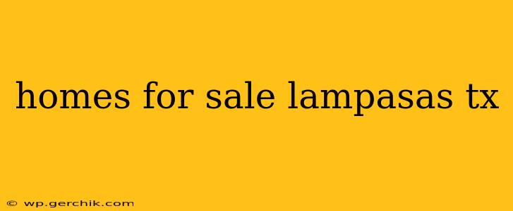 homes for sale lampasas tx