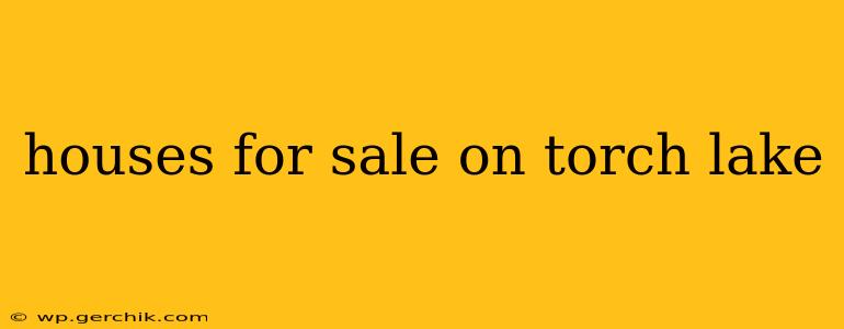 houses for sale on torch lake