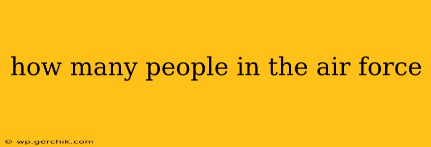 how many people in the air force