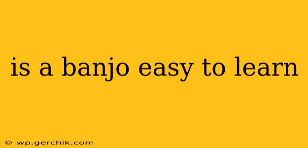 is a banjo easy to learn