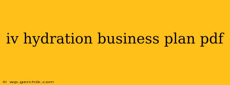 iv hydration business plan pdf