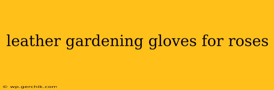 leather gardening gloves for roses