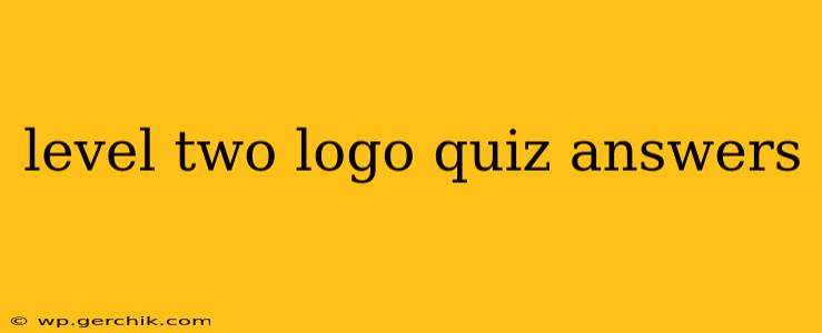 level two logo quiz answers