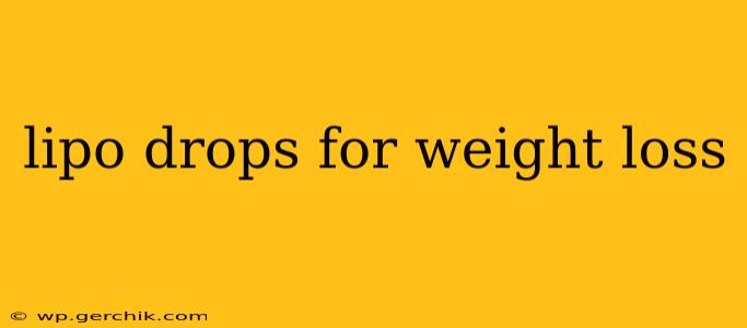 lipo drops for weight loss