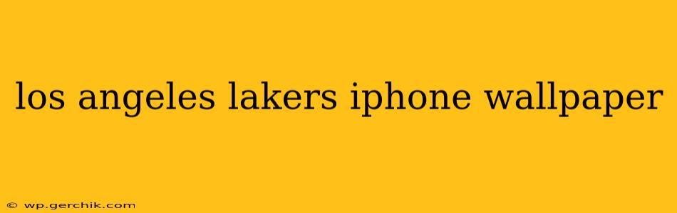 los angeles lakers iphone wallpaper