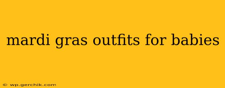mardi gras outfits for babies