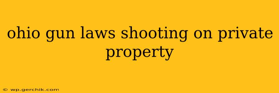 ohio gun laws shooting on private property