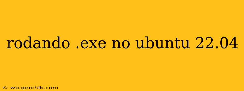 rodando .exe no ubuntu 22.04