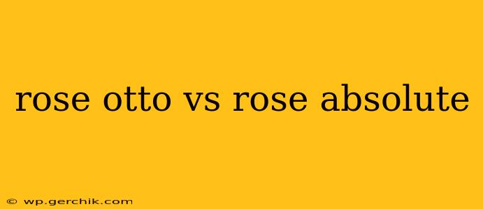 rose otto vs rose absolute