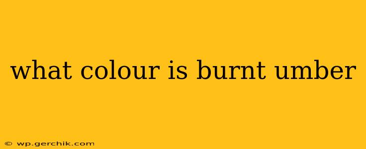 what colour is burnt umber
