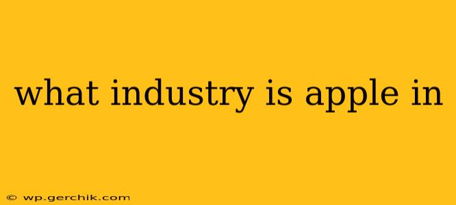 what industry is apple in