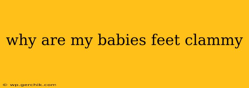 why are my babies feet clammy